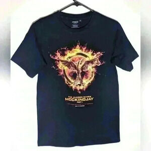 *PRE-OWNED* THE HUNGER GAMES MOCKING JAY PART 1 T-SHIRT.